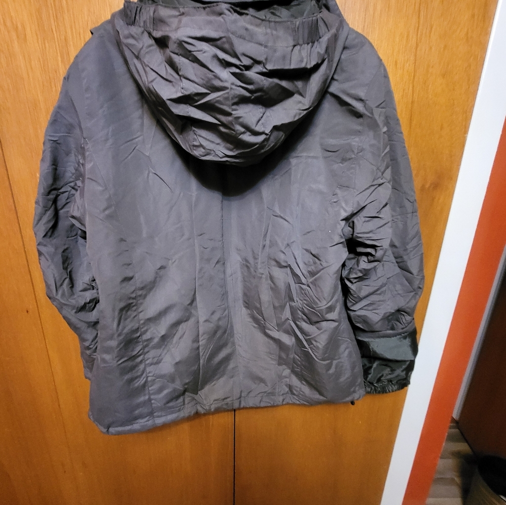 Women's Gray Light Weight Insulated Jacket/Hood/XLarge Little Donkey Andy - Picture 2 of 8
